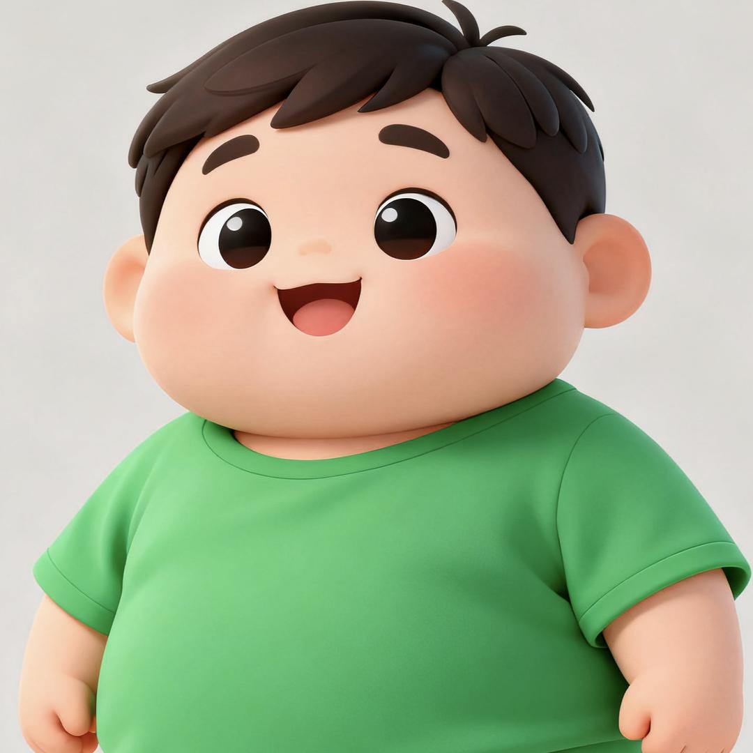 写故事的小胖子。