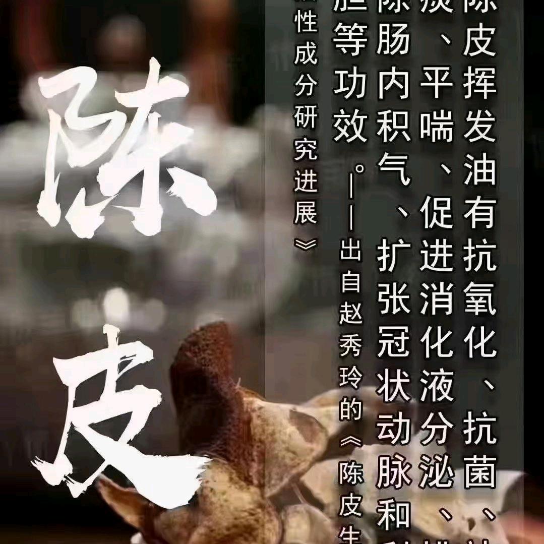 伍生，自己柑场，自己加工新会柑皮。