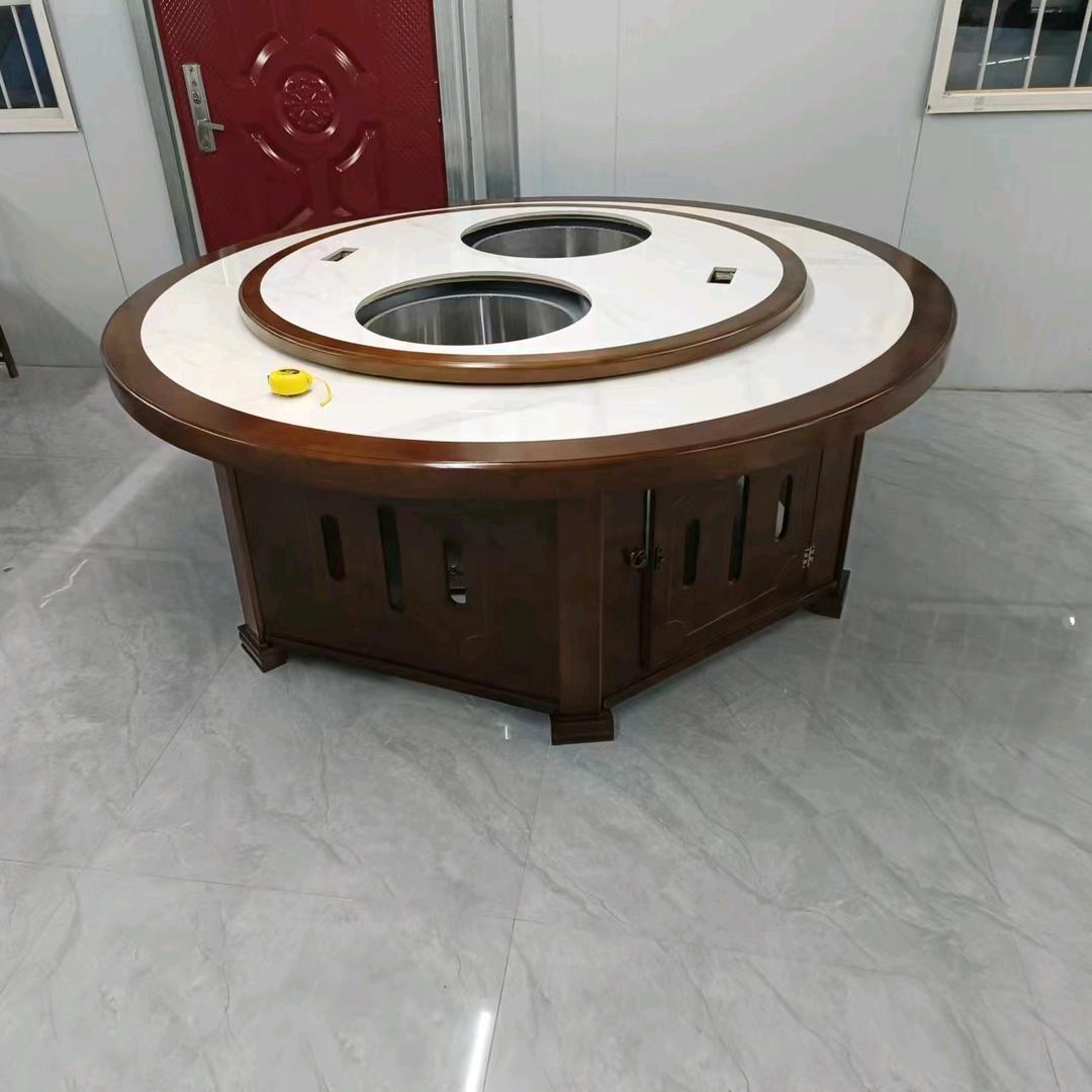 铁锅炖地锅鸡不锈钢折叠桌子