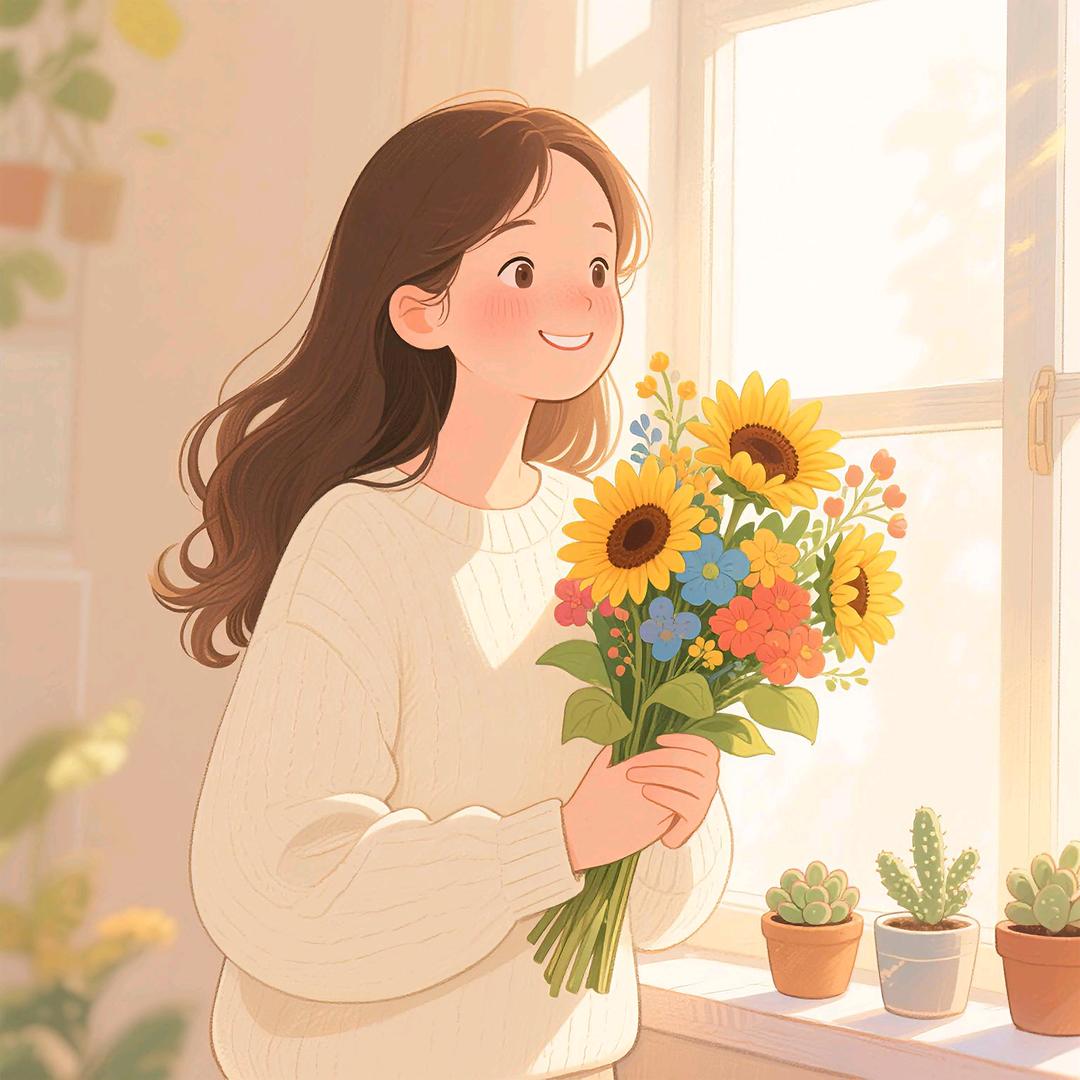 小漫的治愈插画