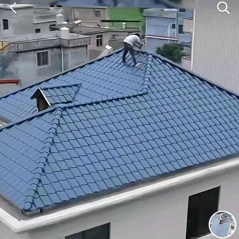 享科钢结构琉璃瓦别墅屋顶