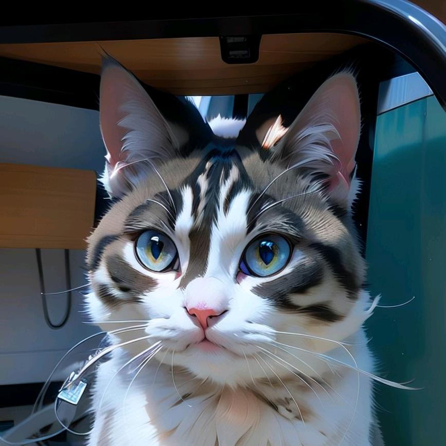 写字猫弹吉他