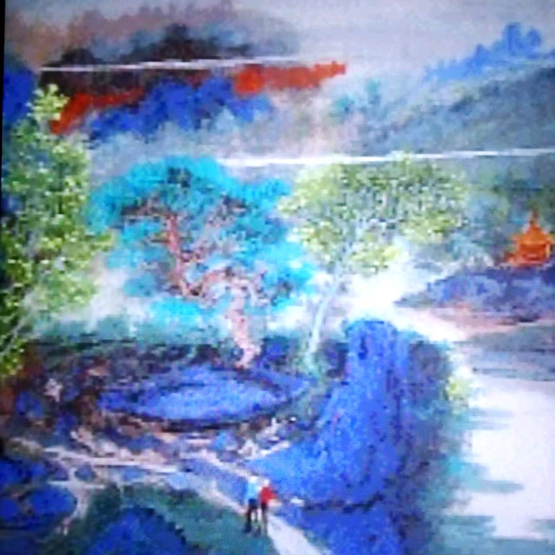 也晴雨石书法绘画