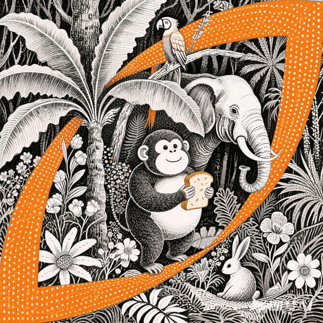 一只迁徙的面包猴