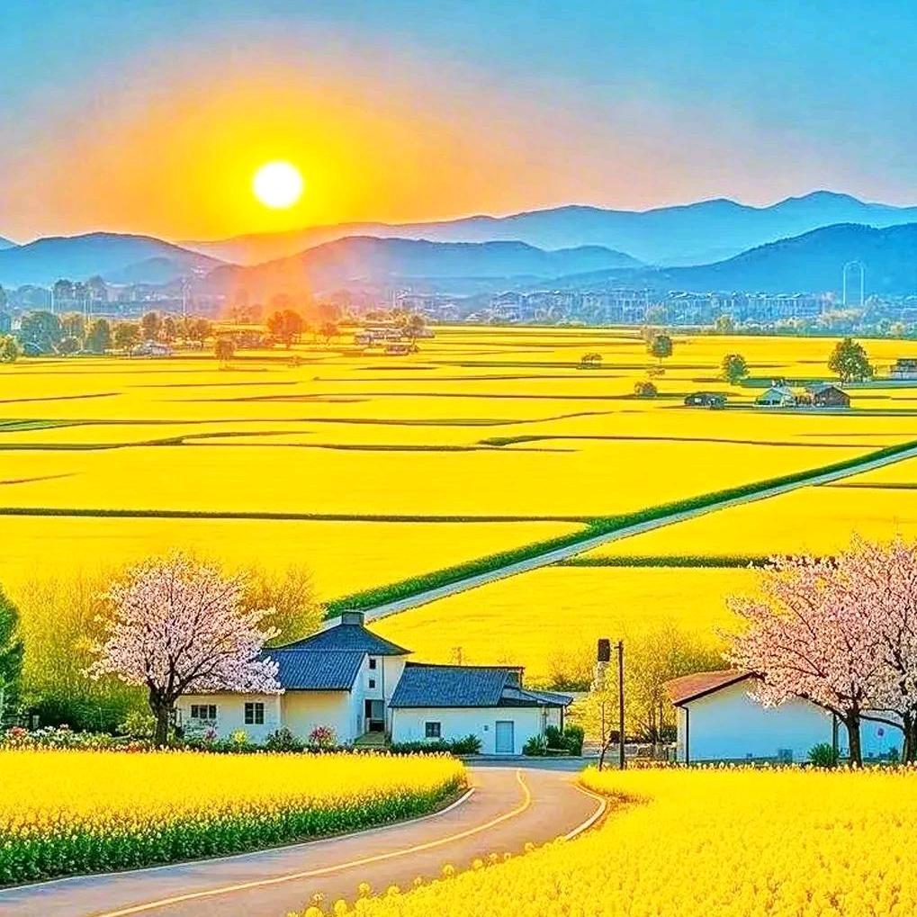 阳光下微笑