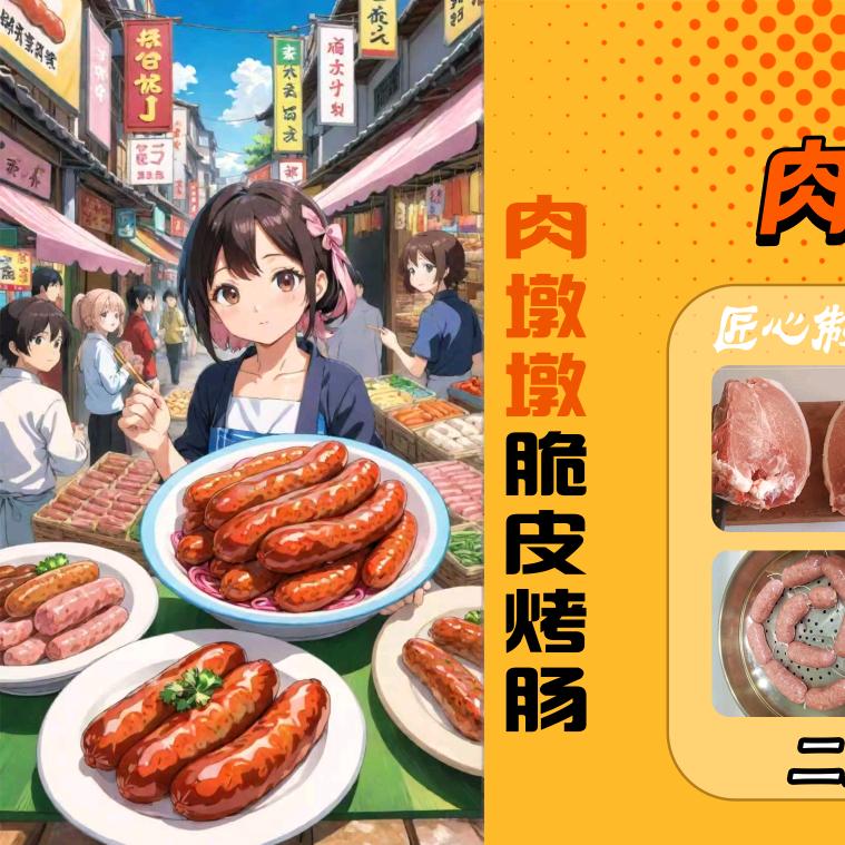 肉墩墩鲜肉烤肠
