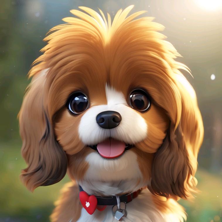 中分小花狗