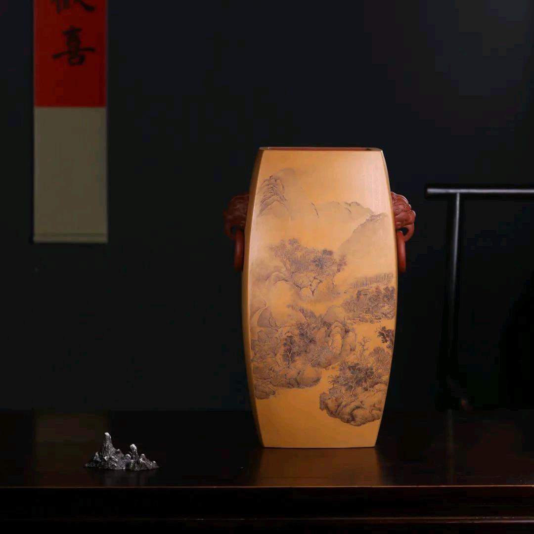 泥中泥坊紫砂(王静陶刻紫砂）
