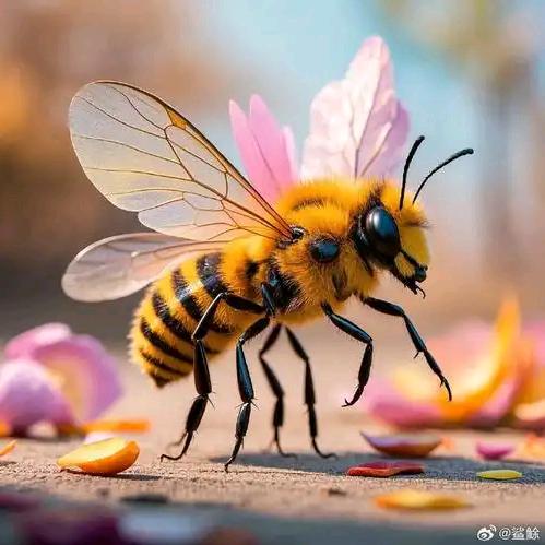采花蜜的小蜜蜂