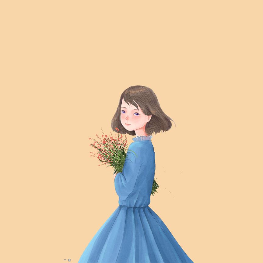 蓝色棉花棠