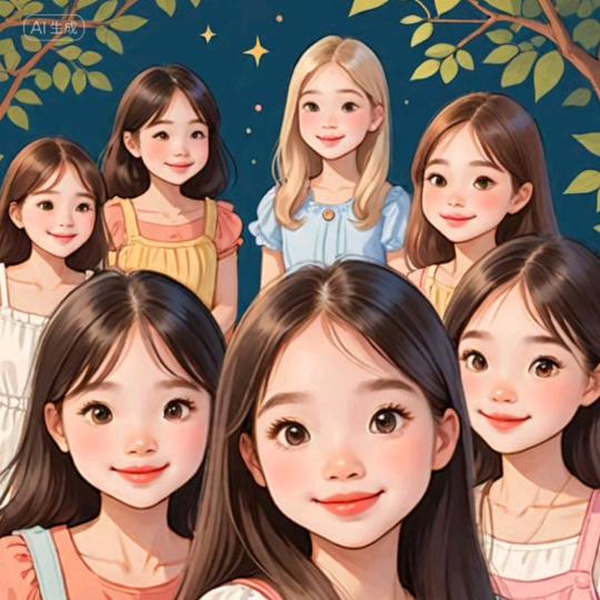 七个女的