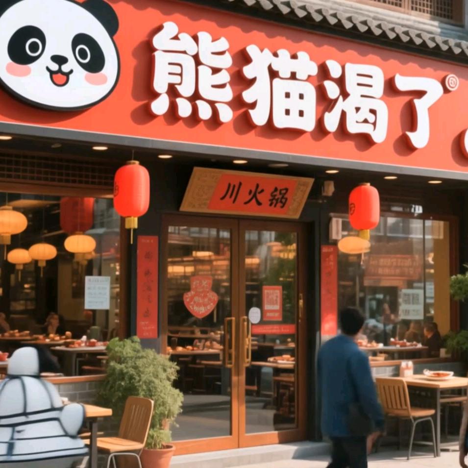 熊猫渴了吃喝玩乐