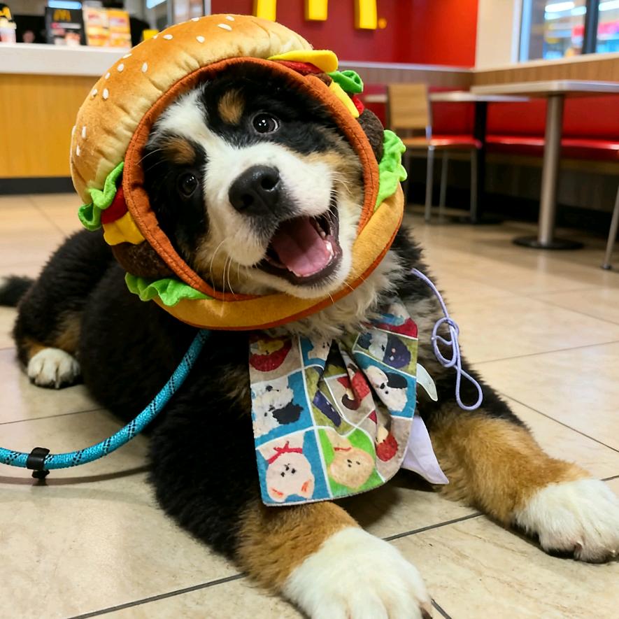 安安是只伯恩山🐶