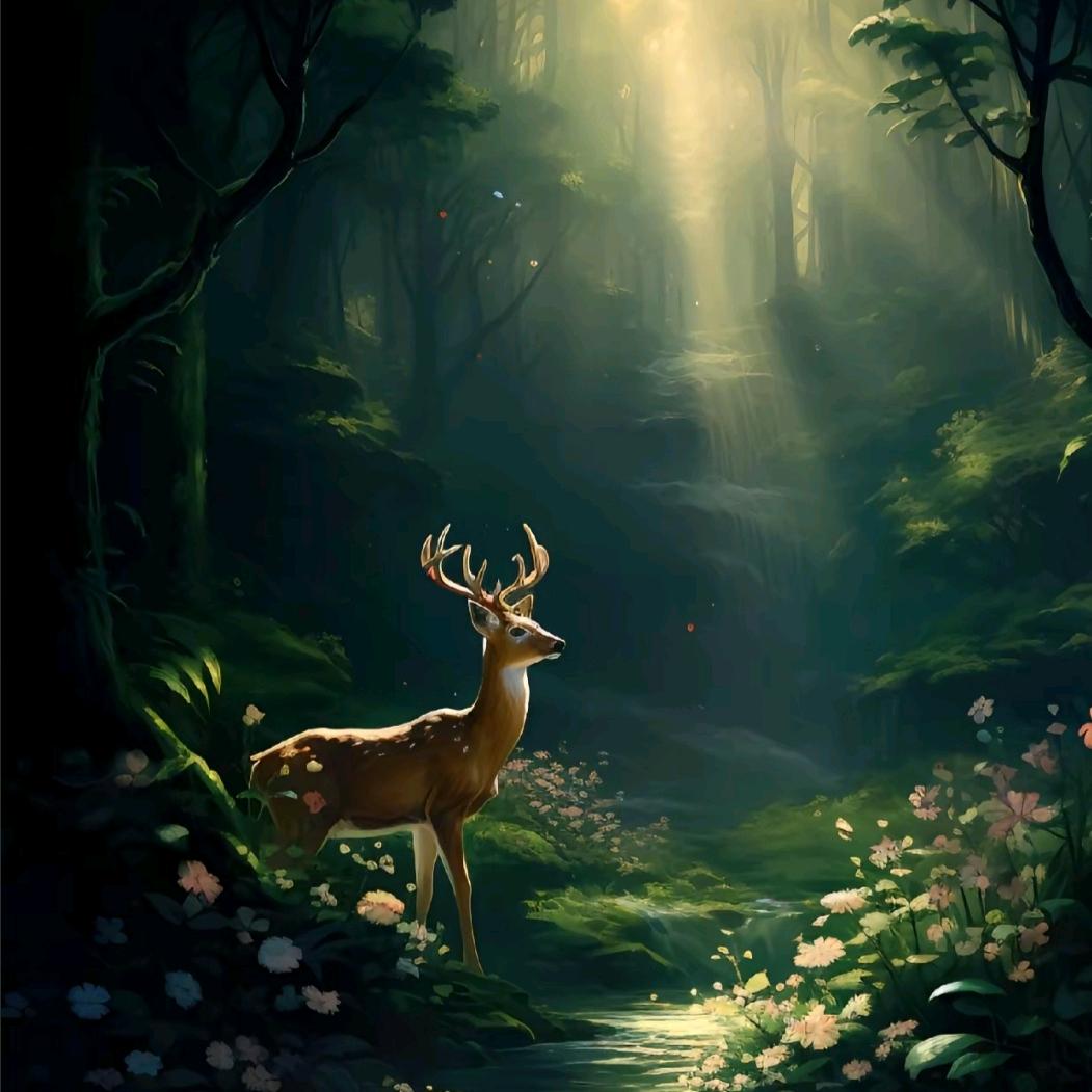 一只梅花鹿🦌