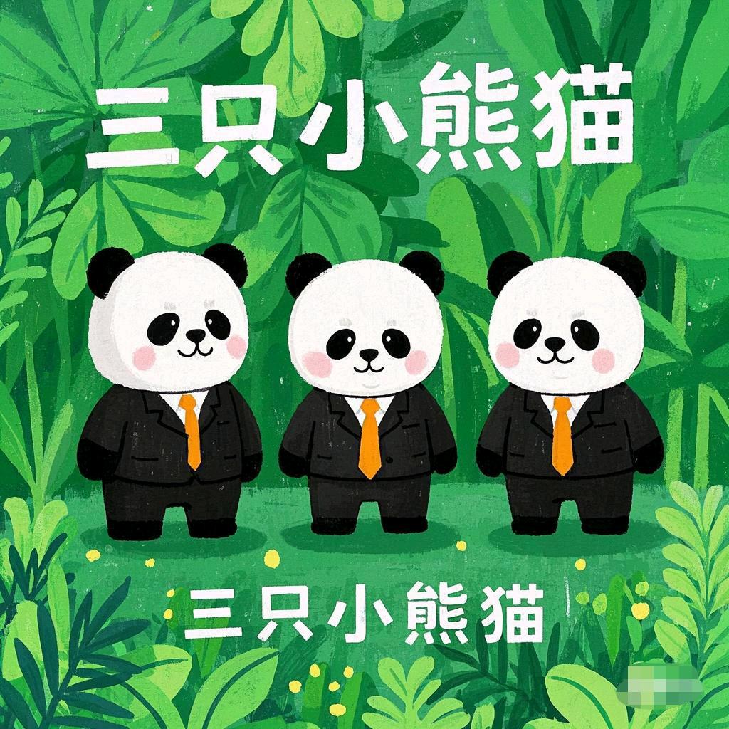 三只小熊猫