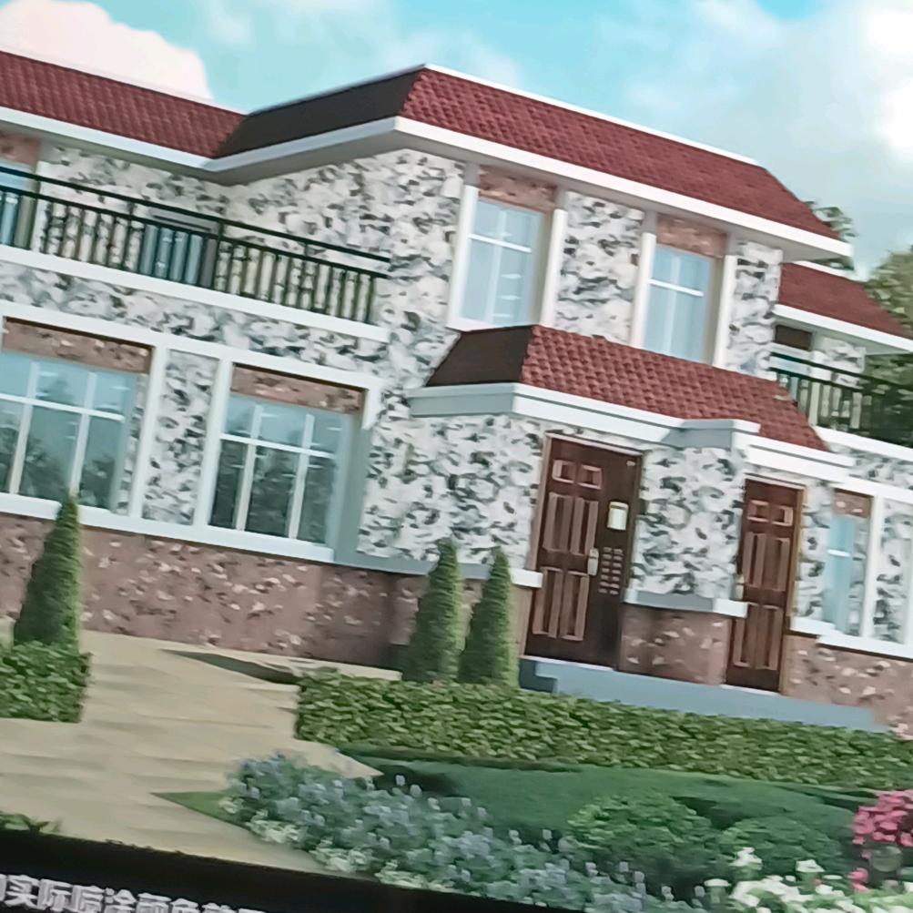 伙哥高端外墙仿石漆装饰