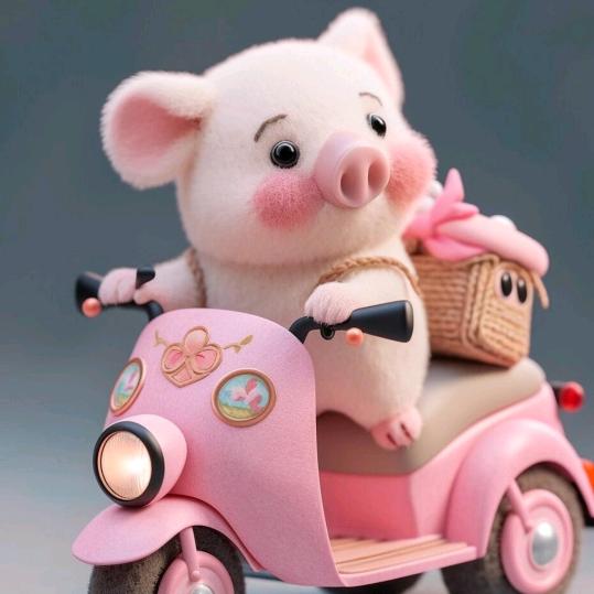 骑猪送外卖小哥