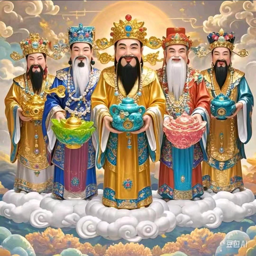 五路财神祝您好运自然来