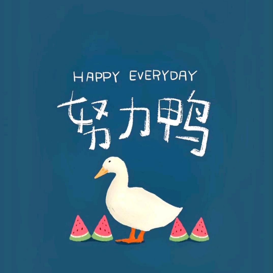 努力鸭头像