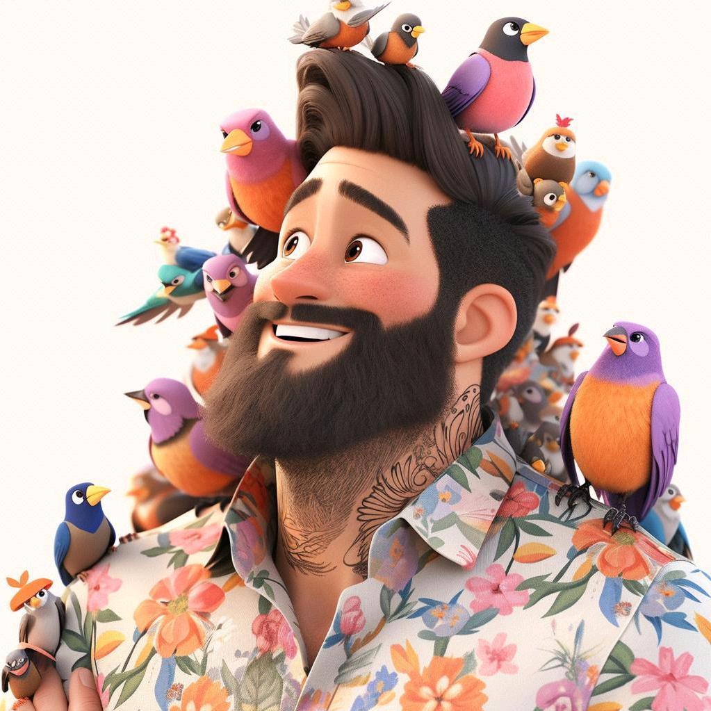 撸鸟大叔手养鹦鹉（江阴）