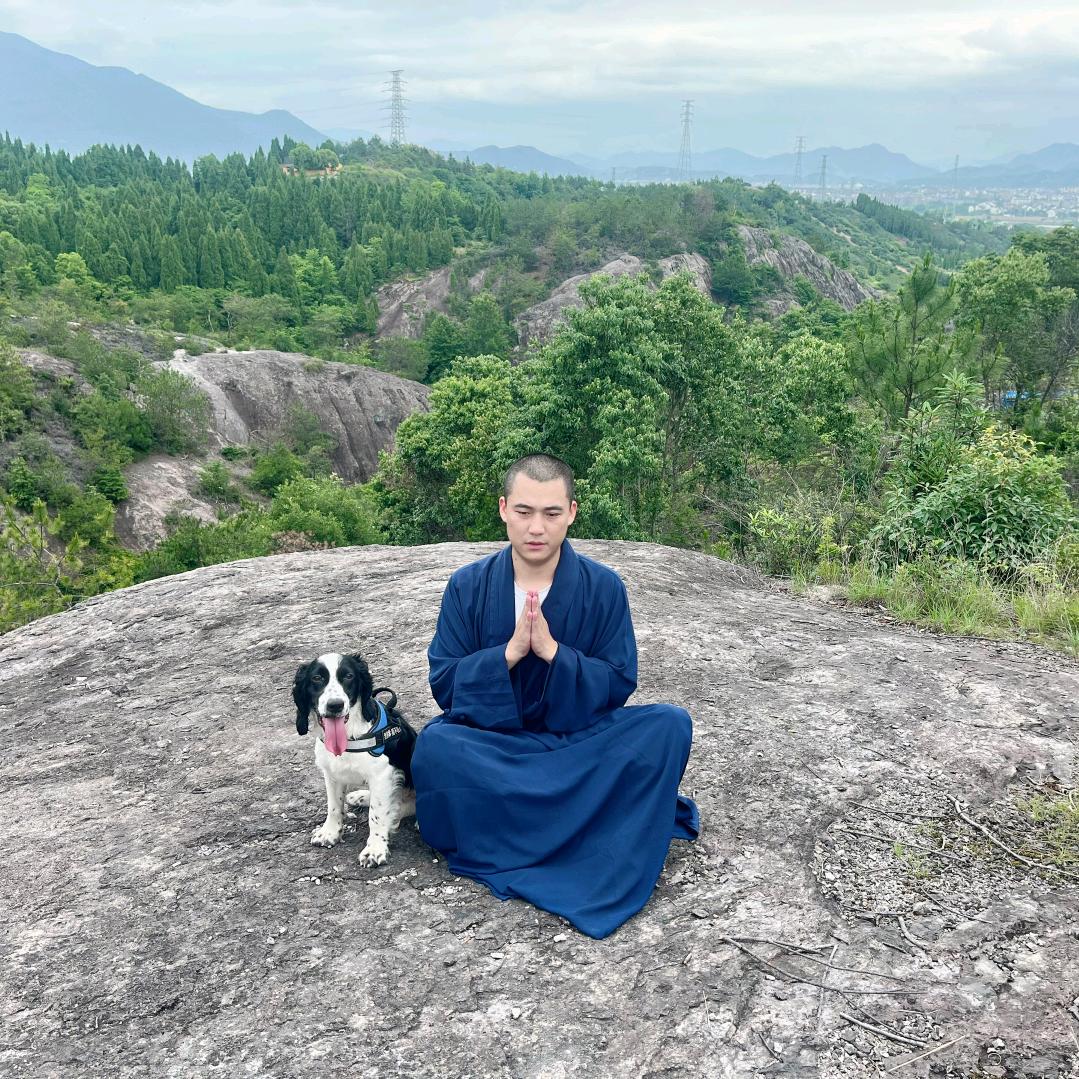 一僧一犬一禅院