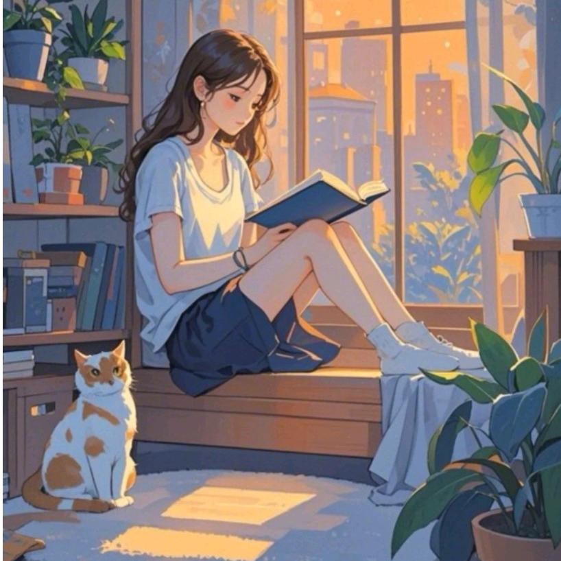 美少女爱读书