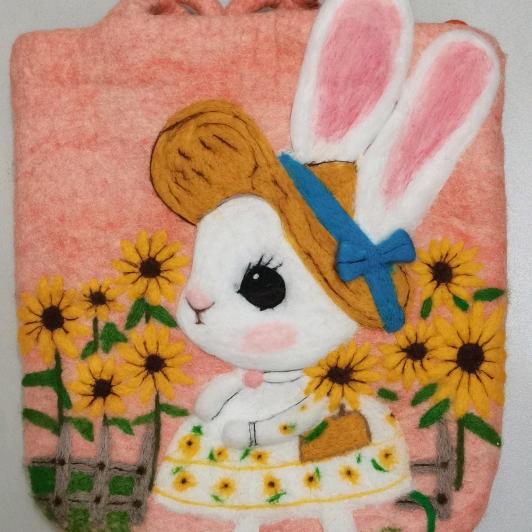 大头手工羊毛毡包