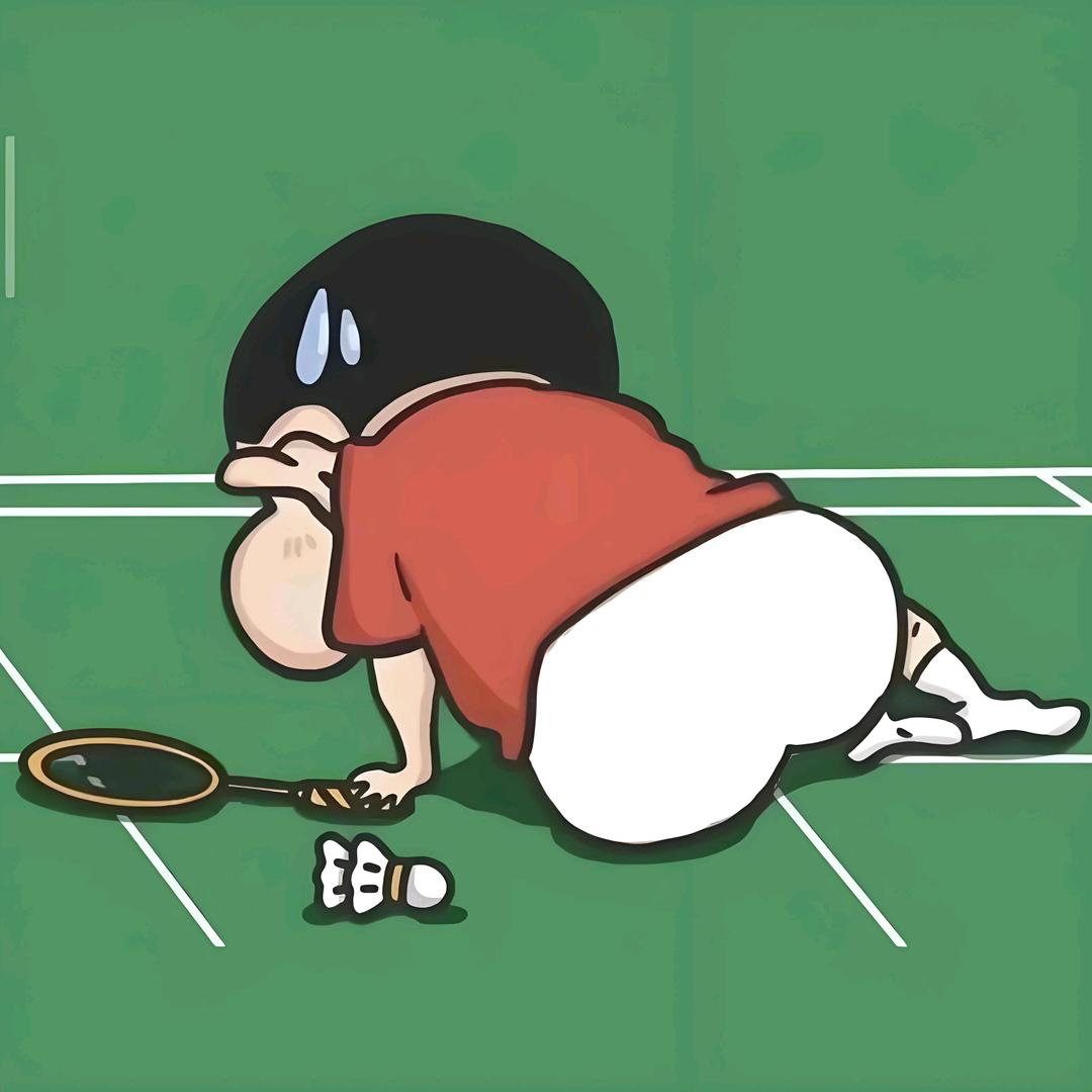 不会打羽毛球🏸🏸