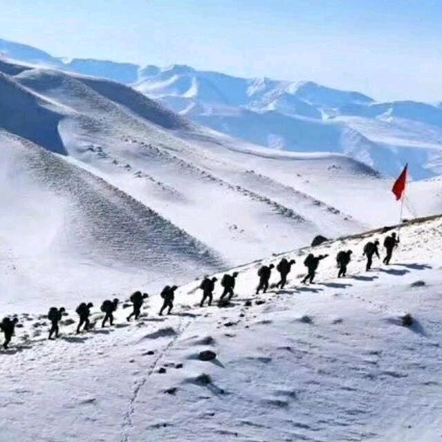 雪山下的忠诚！