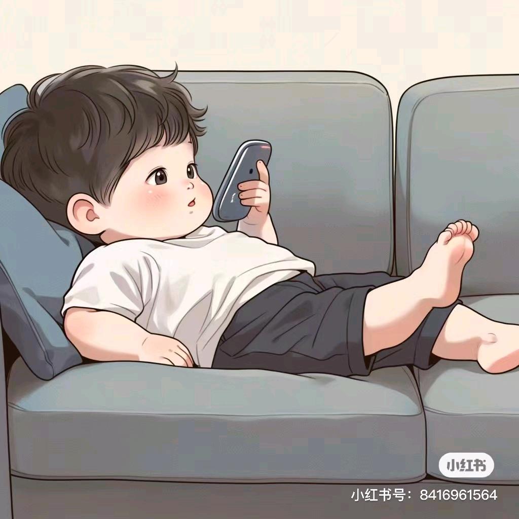 一个热爱足球的小胖子