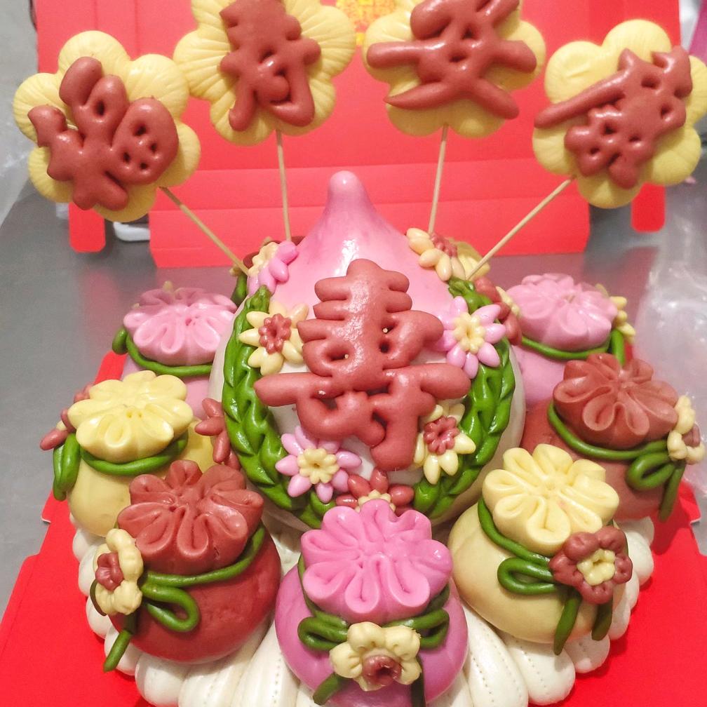 中式花馍蛋糕