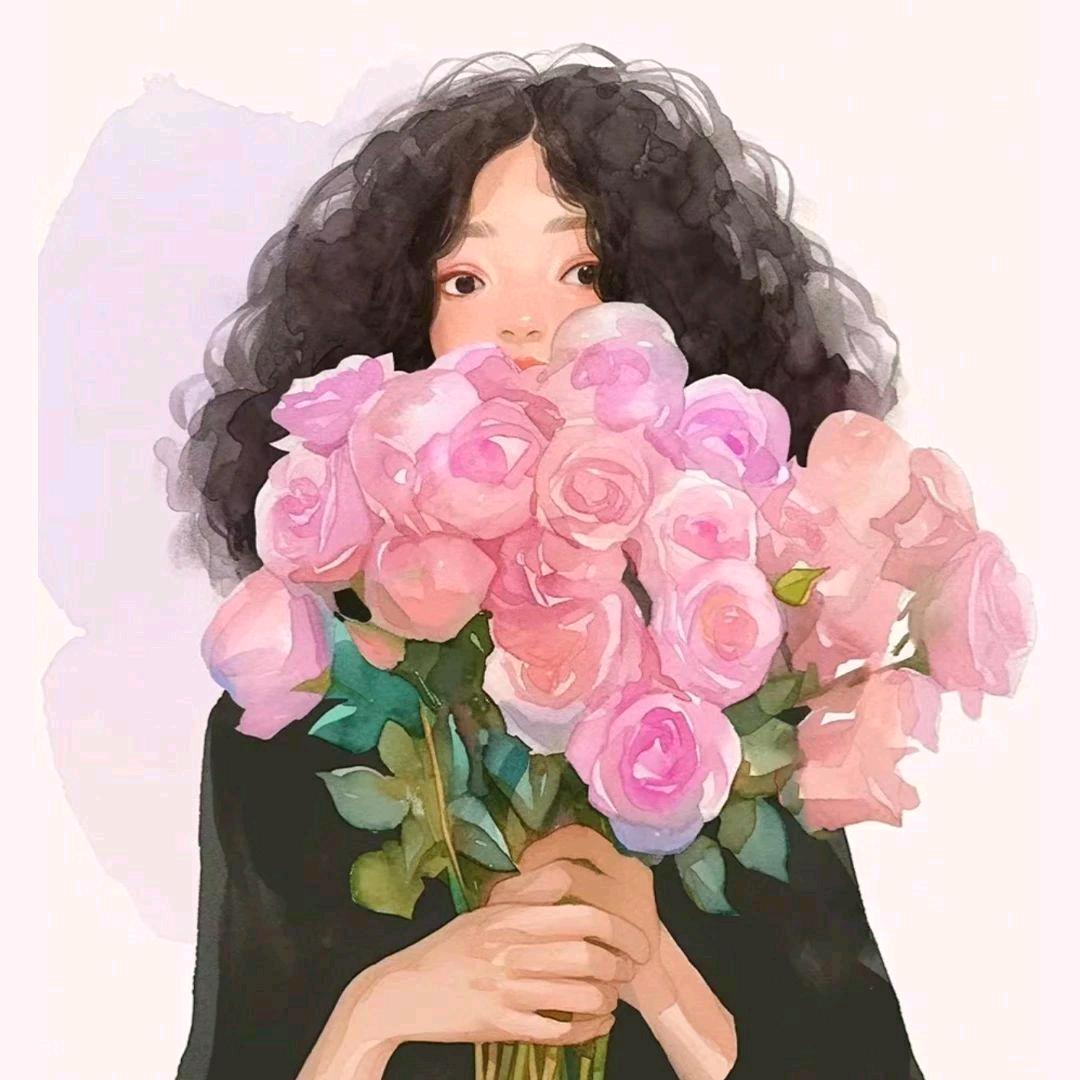 卖头花的小姐姐