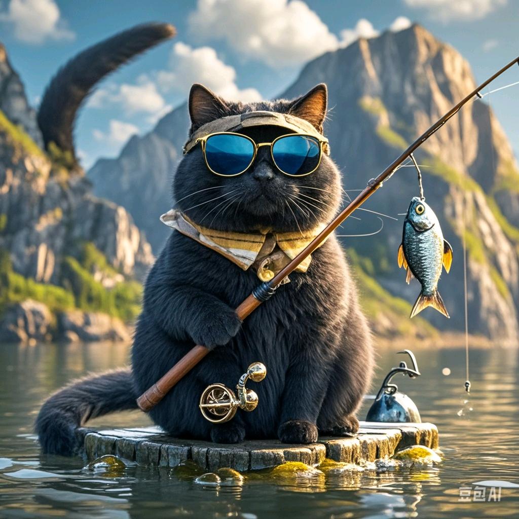 黑猫钓鱼