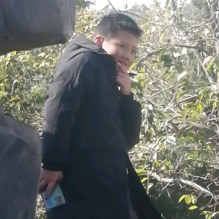 张博文和我家小狗黄眶