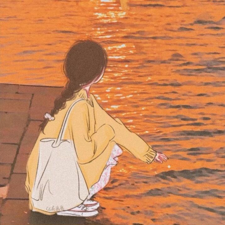 月落残霞