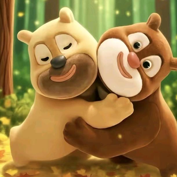 两个幸福的猪🐷🐷