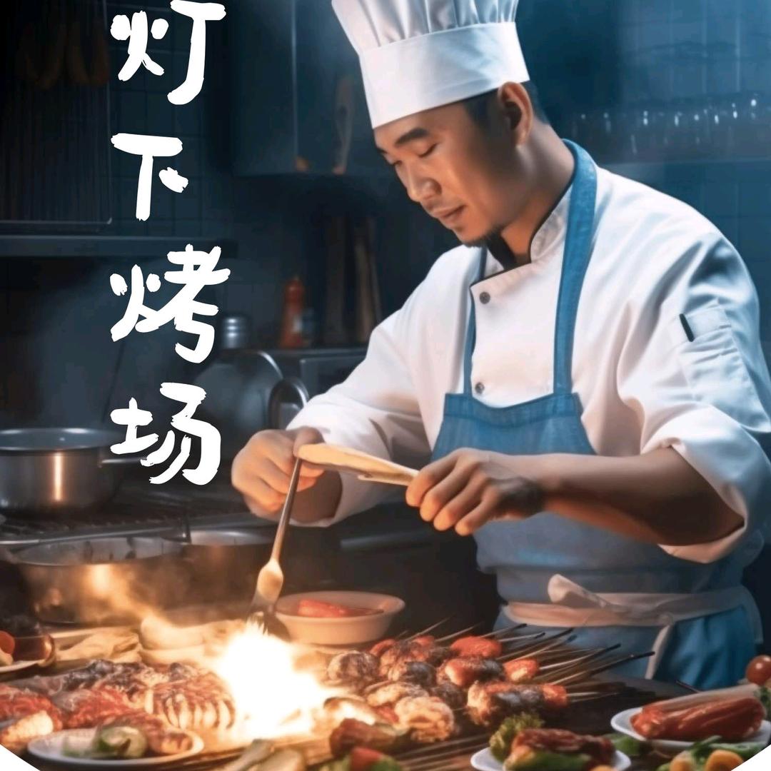 路灯下烤场