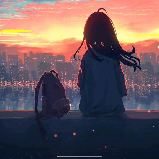 后来日落了
