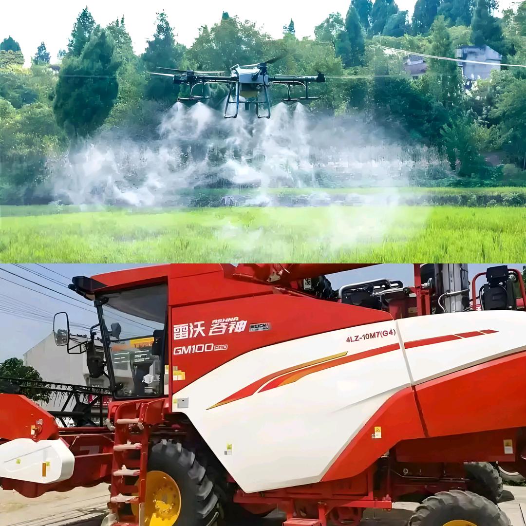亚兵，无人机打药收割机。