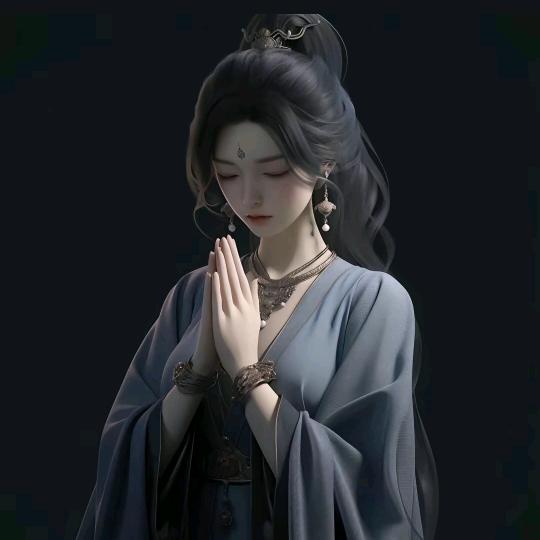 长发及腰温柔似水从不是我