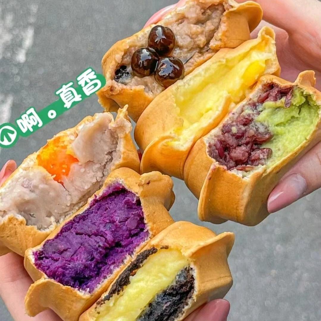 鸡蛋汉堡🍔车轮饼🫓