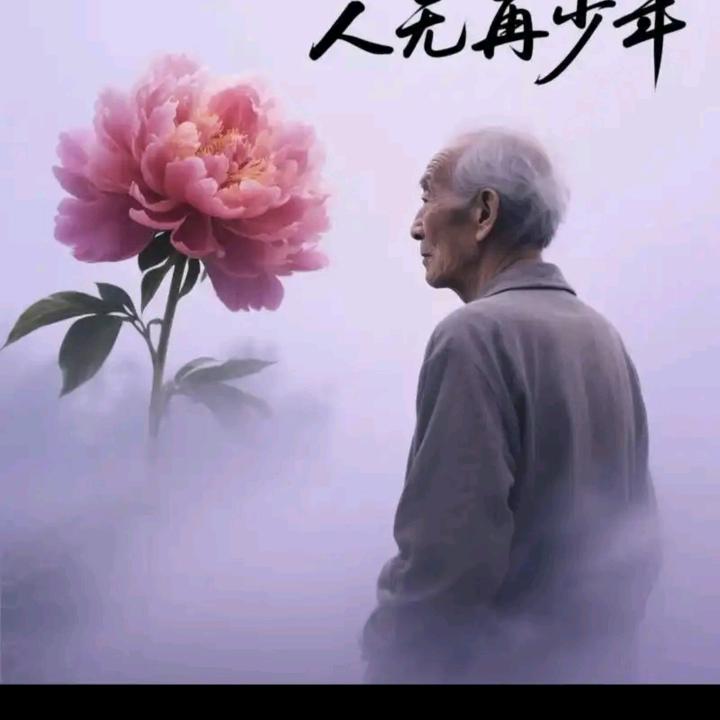 花有重开日，人无再少年