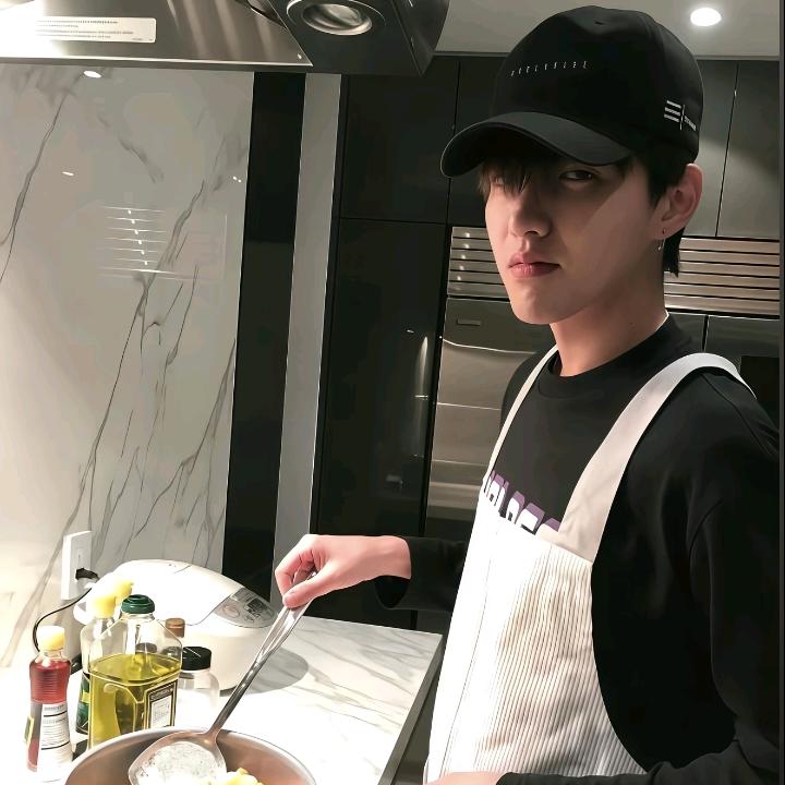 我吃饭会小口的