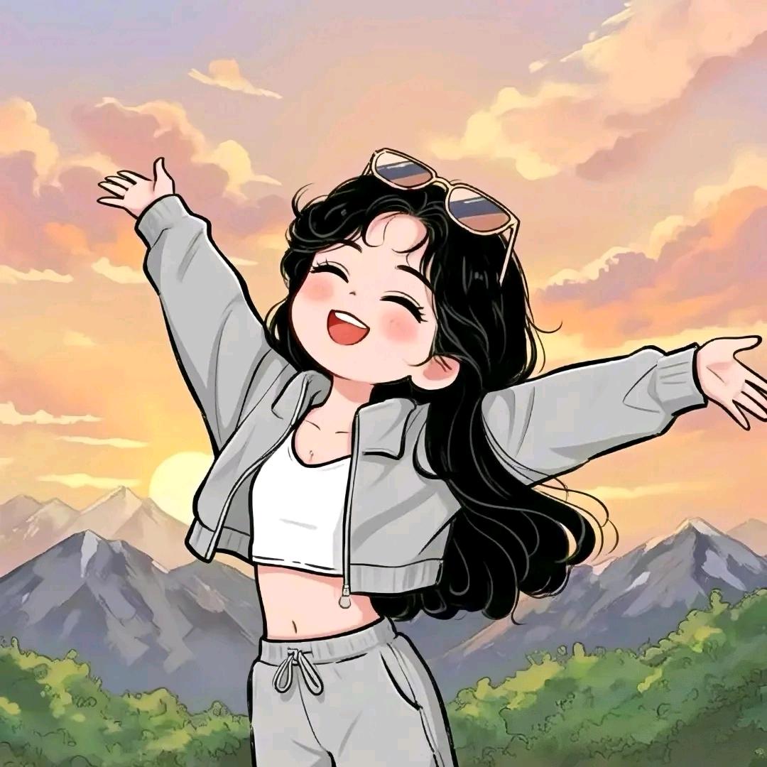 简笔画的小姐姐✏