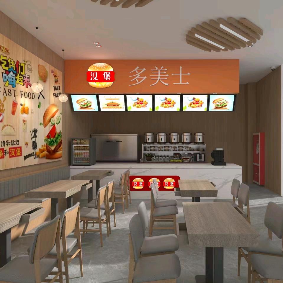 多美士汉堡🍔饮品(新职店)蓝湖酒店楼下