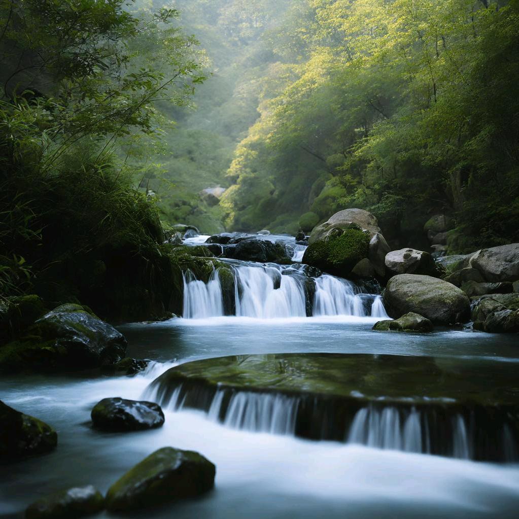 静音听流水