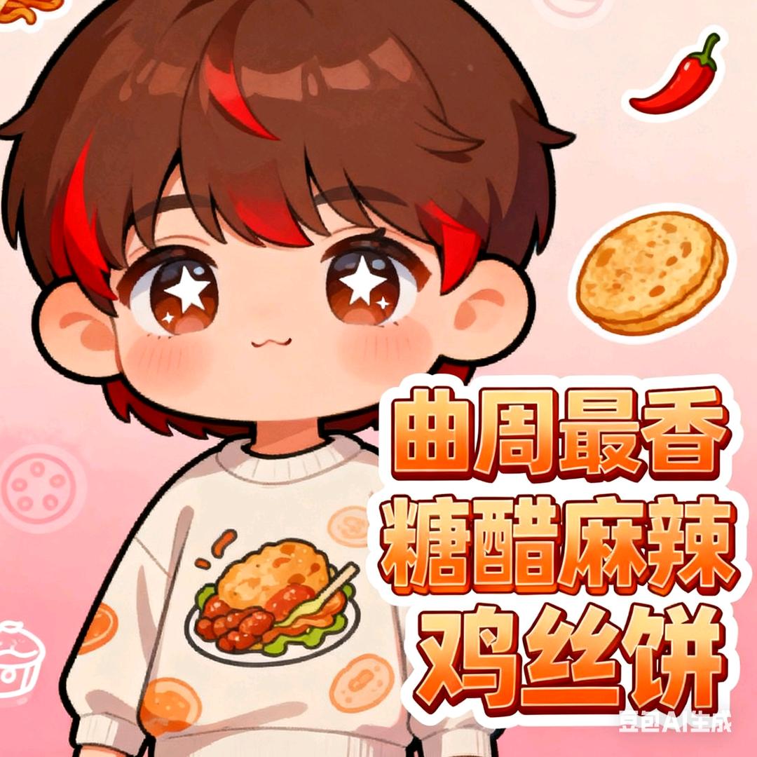 曲周最香糖醋麻辣鸡丝饼