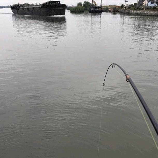 戴着草帽去撒网