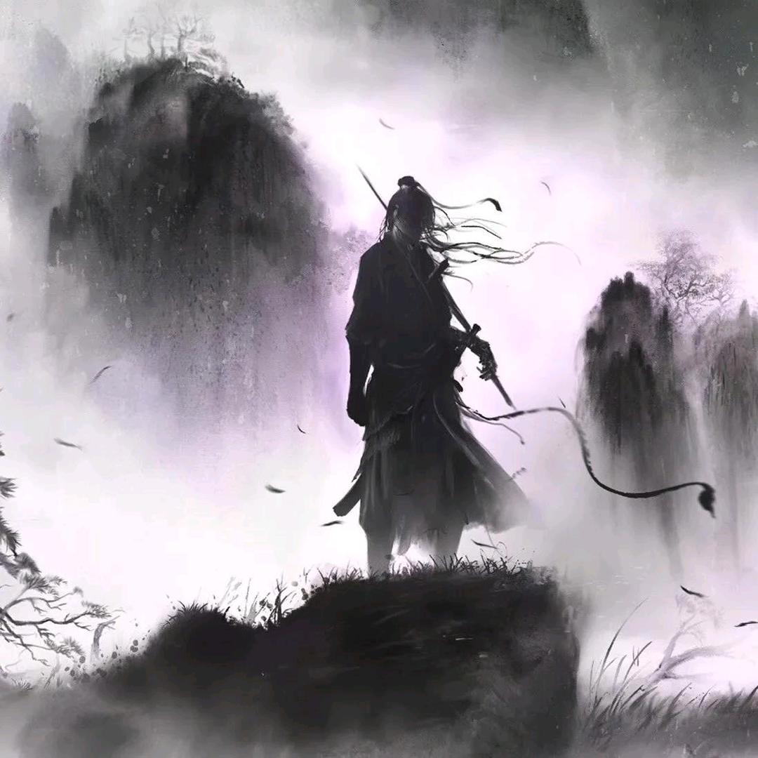 孤舟一叶钓寒江