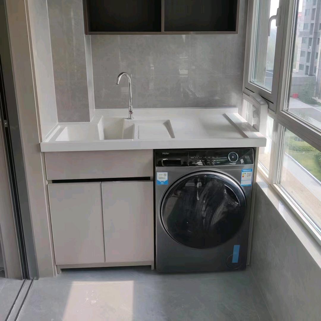 专业批发定做全铝阳台洗衣机柜 厂家直销